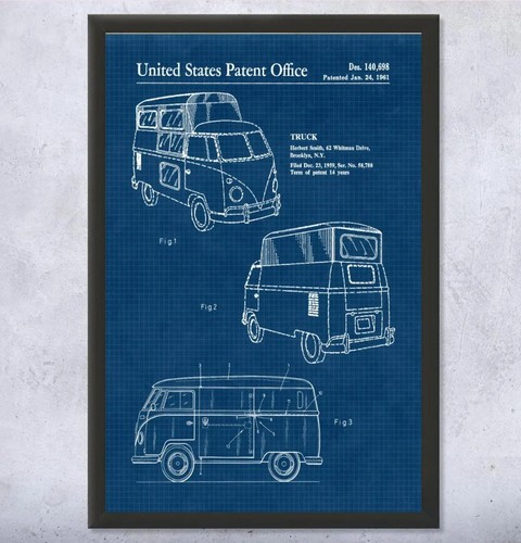 Vintage camper van patent - vintage,