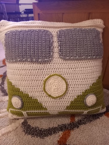 Handmade crochet camper van - handmade,