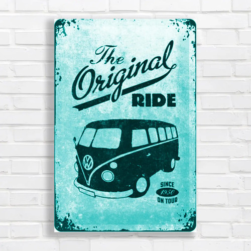 Vintage camper van teal - vintage,