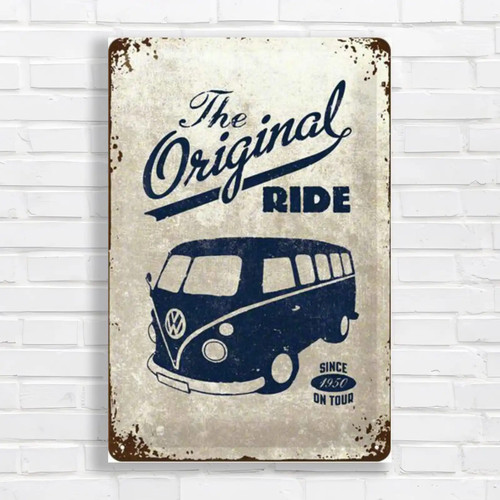Vintage camper van original - vintage, vw