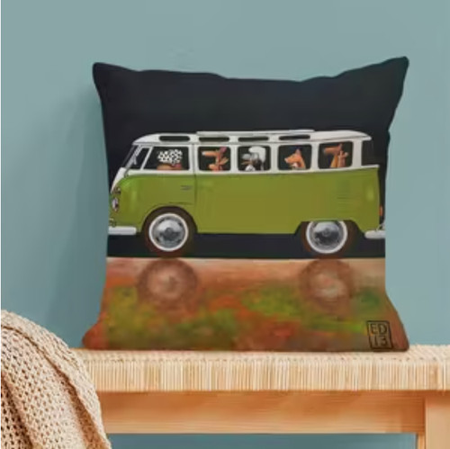 Camper van dog - vw,