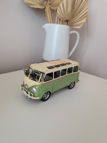 Vintage style metal volkswagen - metal,