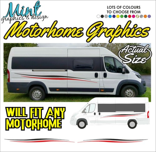 Motorhome graphics stripes - motorhome,