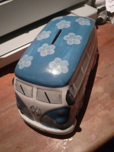 Camper van ceramic money - vw,