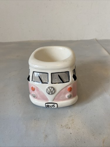 Ceramic camper van candle - ceramic, vw