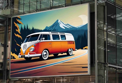 Camper van poster print - camper,