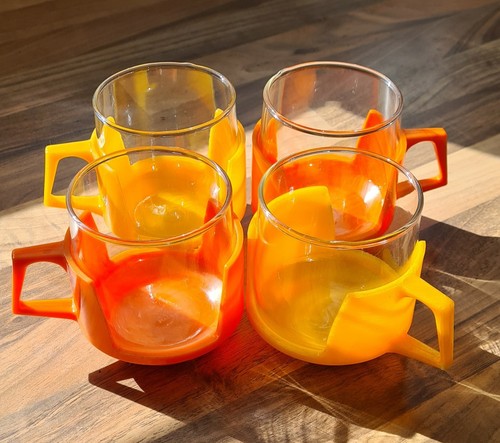 Retro s glass cups - 60's,