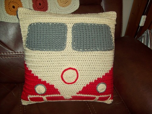 Handmade crochet camper van - crochet,