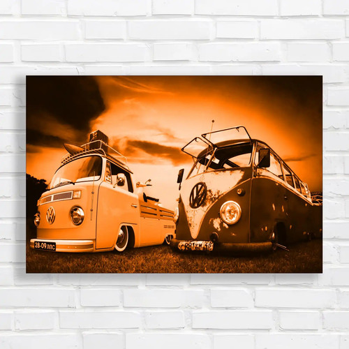 Vibrant retro camper - camper, van
