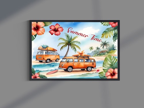 Camper van retro volkes - ,