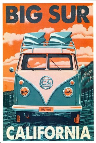 Vintage volkswagon camper - vintage, vw