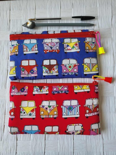 Camper van print padded - vw,