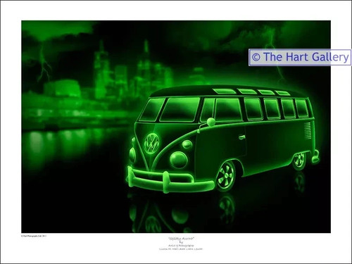 Green splitty aurora camper - green,