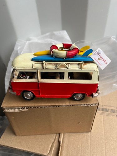 Tin vintage red - tin, vw