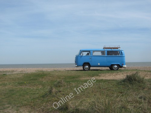 Photo 6x4 blue - blue, camper