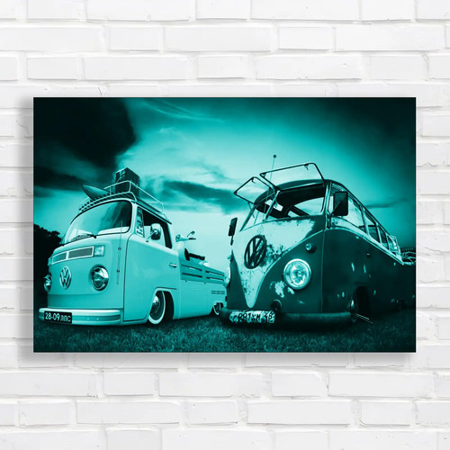 Vibrant retro camper van - vibrant,