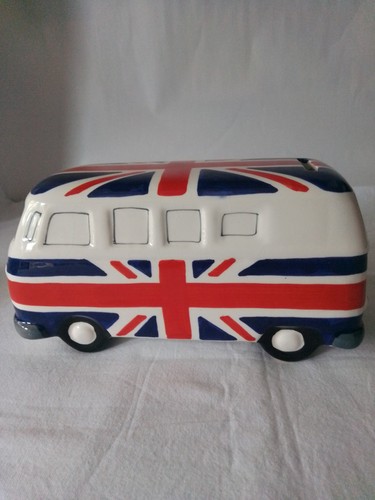Camper van ceramic money - camper,
