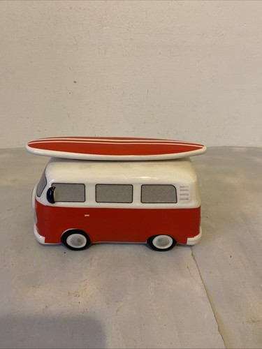 Red white camper van - white, vw