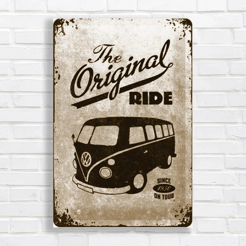 Vintage camper van - vintage, vw