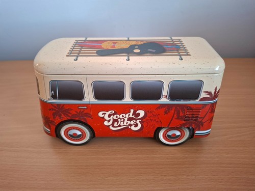 Red volkswagen camper van - red, vw